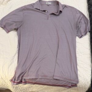 Peter Millar Men's Polo Shirt - Lavender Stripes